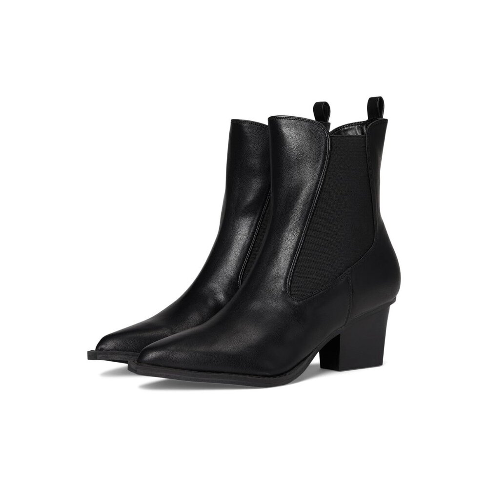 NWB Dolce Vita DV Jerico Black Faux Leather Ankle Boot Women 9 Pointed Toe City
